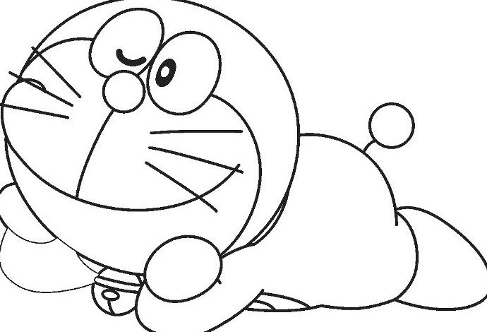 Dapatkan Himpunan Contoh Gambar  Untuk Mewarna Doraemon  